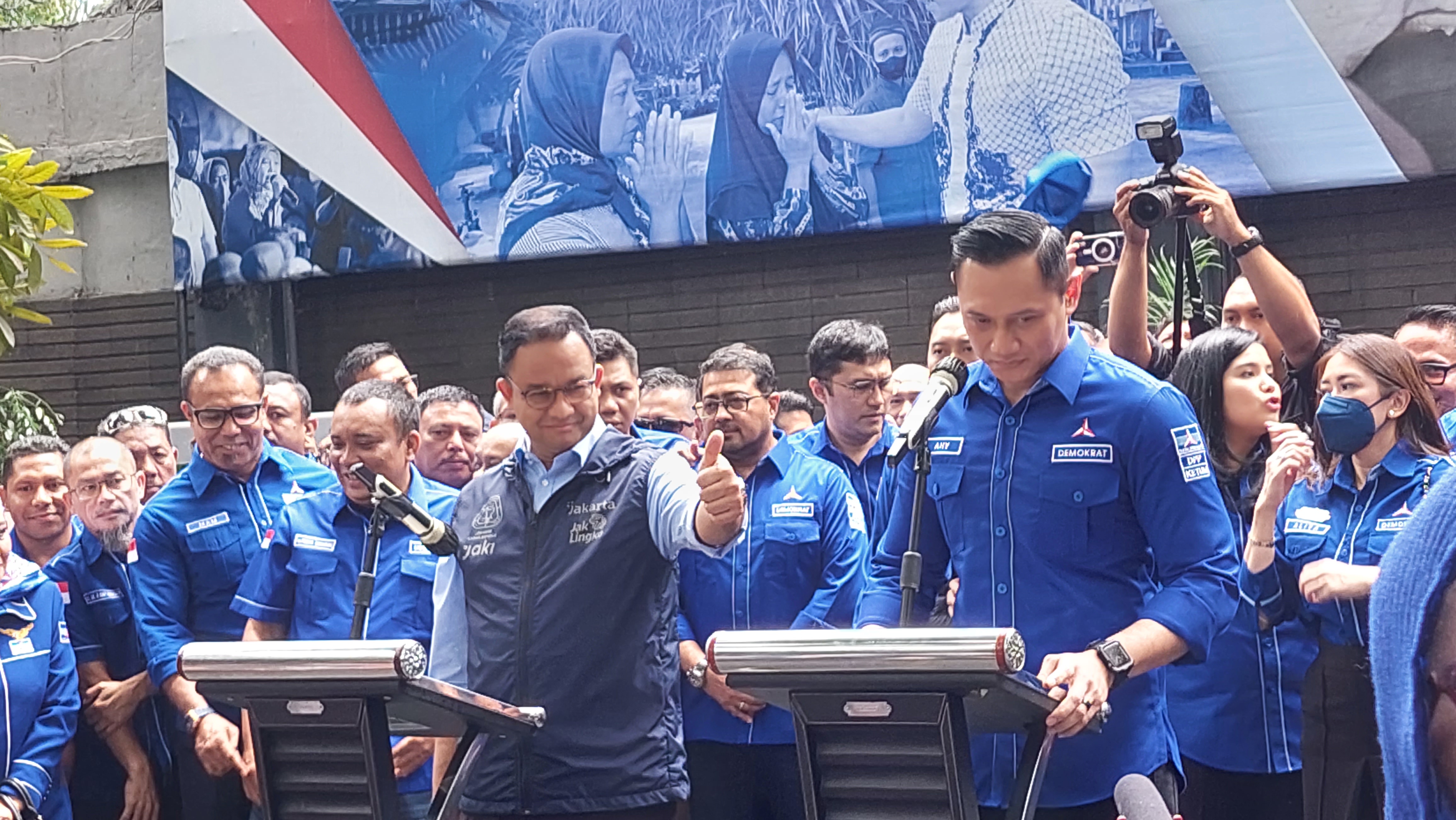 Anies Baswedan bertandang ke Partai Demokrat