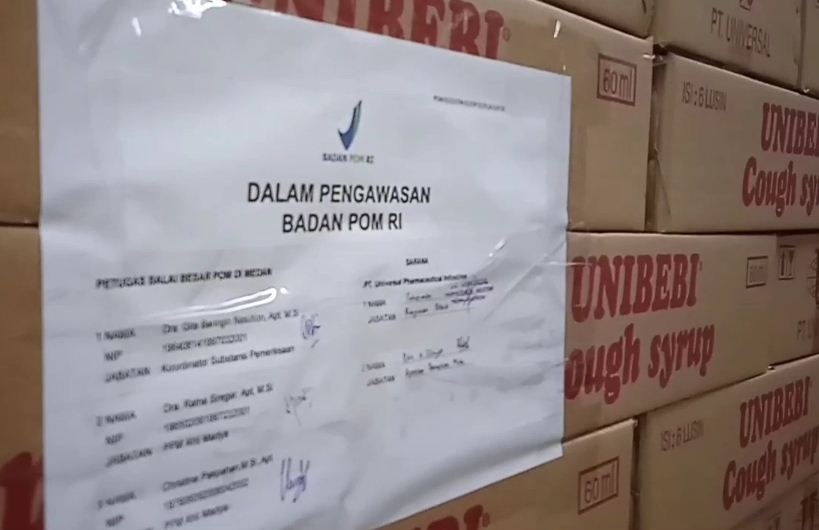  Polda Sumut Segel Obat Sirup di Pabrik Farmasi Medan