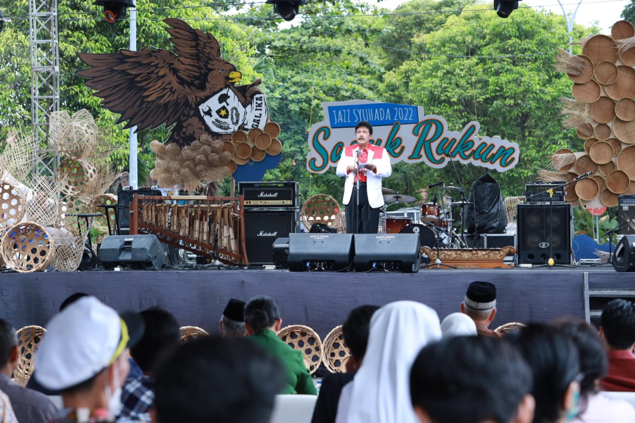 Kepala BPIP Yudian Wahyudi di ajang Festival Jazz Syuhada