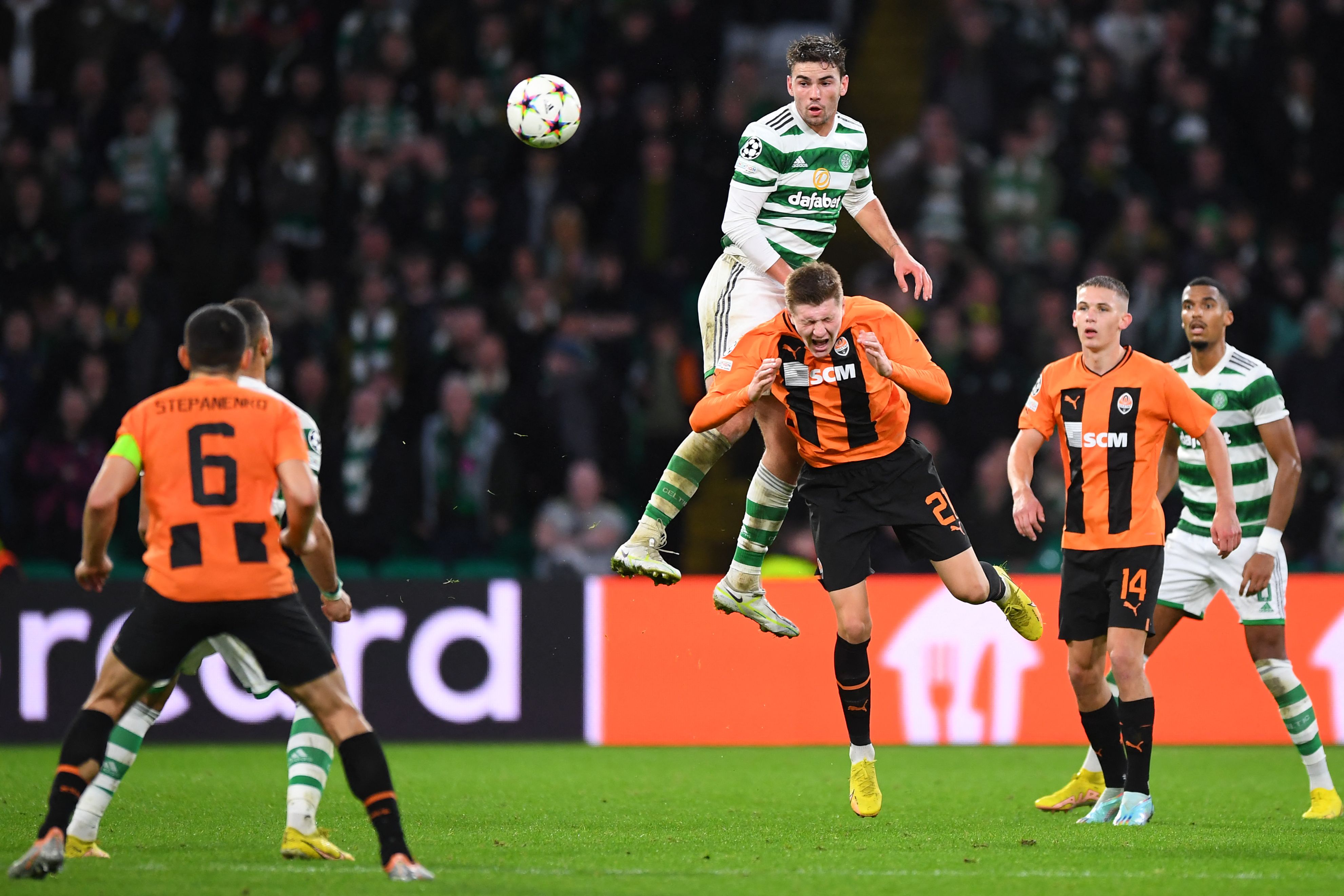 Laga Liga Champions antara Celtic dan Shakhtar Donetsk