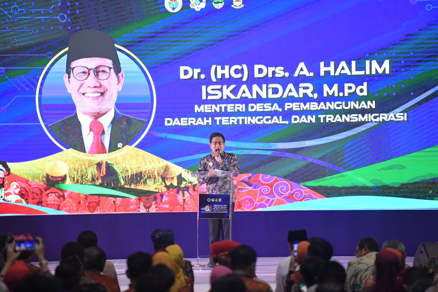 Mendes PDTT Abdul Halim Iskandar dalam Gelar Teknologi Tepat Guna Nusantara Ke XXIII di Kabupaten Cirebon, Jawa Barat, Rabu (19/10/2022)