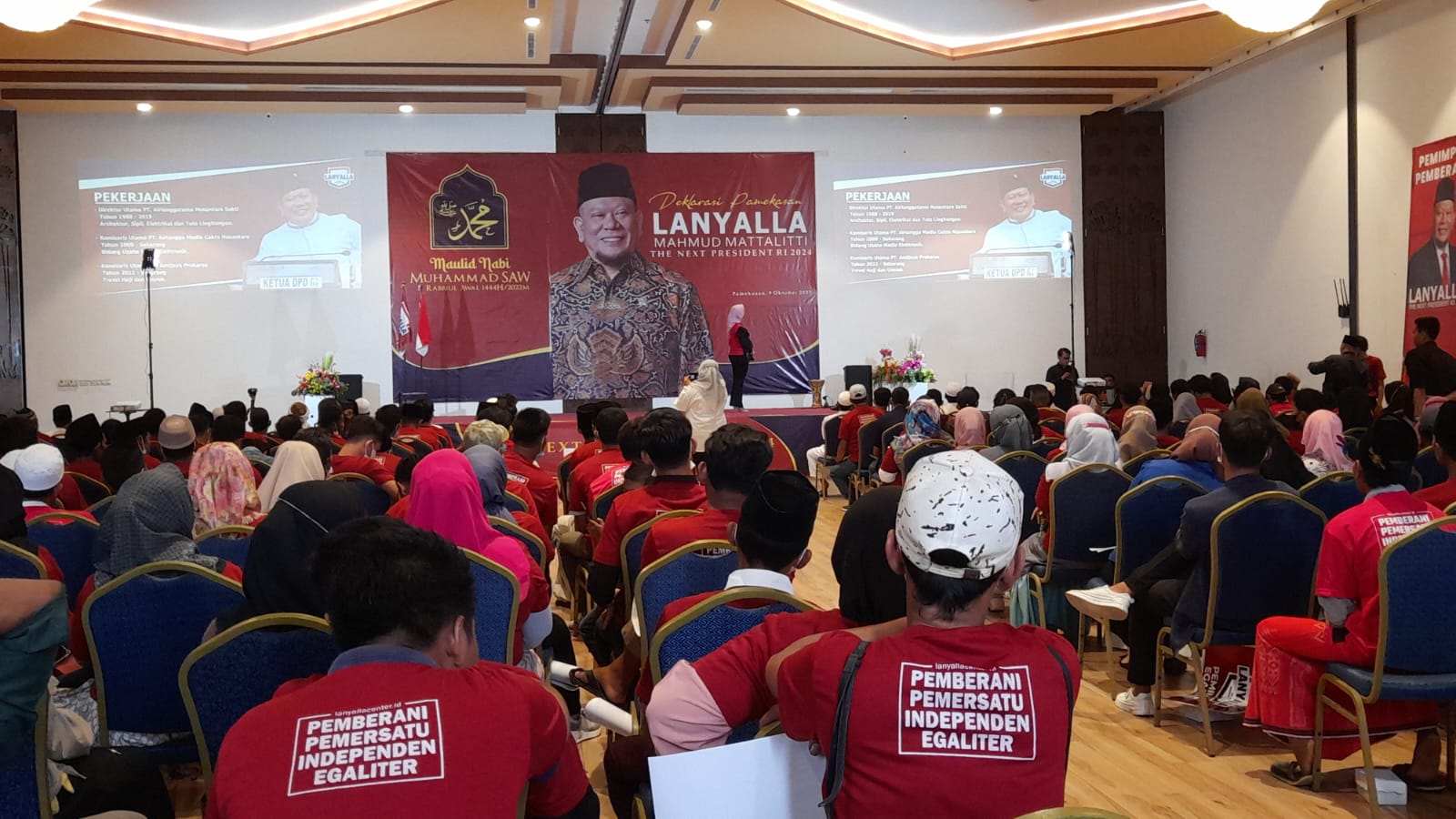 Deklarasi dukungan terhadap Ketua DPD RI LaNyalla Mattalitti