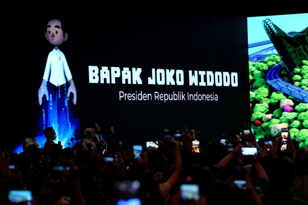 Presiden Joko Widodo kala meresmikan Jagat Nusantara