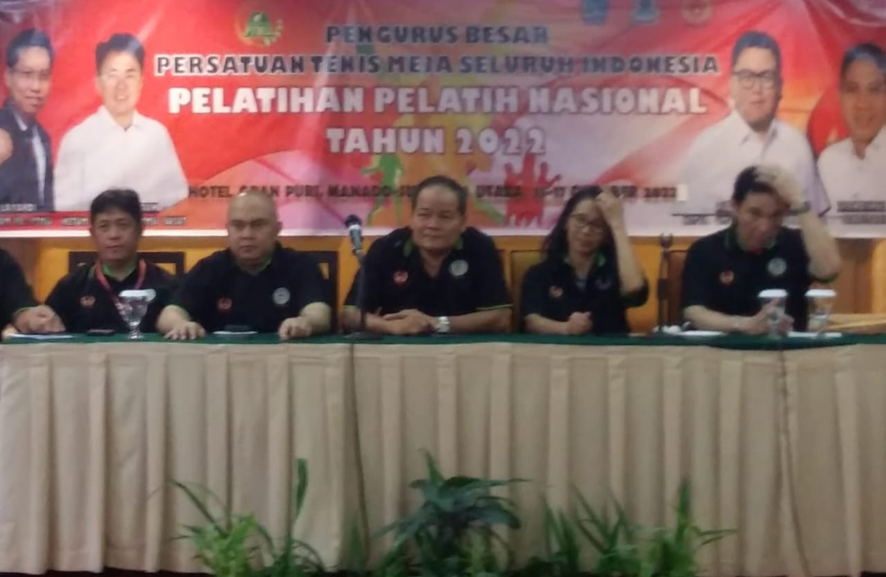 Pelatihan Pelatih Nasional Tahun 2022 yang digelar PTMSI di Manado, Sulawesi Utara.