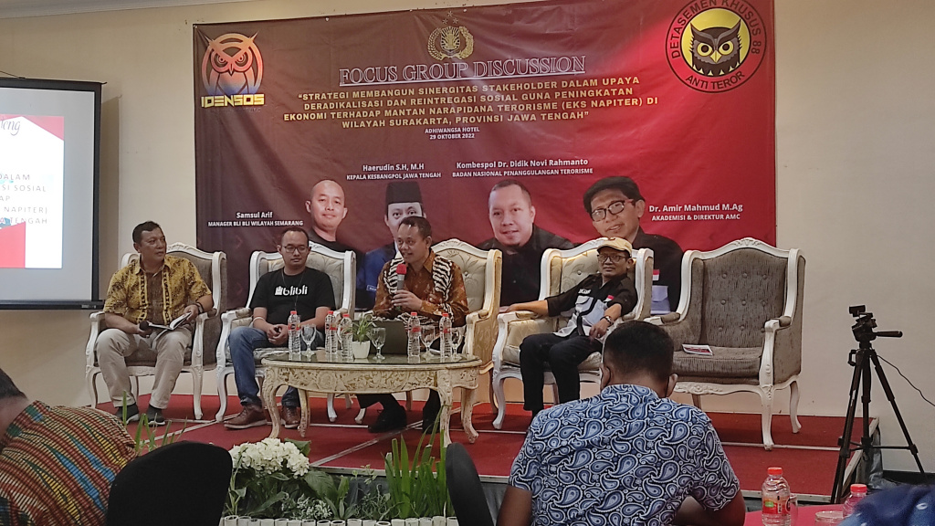 FGD terkait eks napiter yang digelar Densus 88 Antiteror di Surakarta, Jawa Tengah