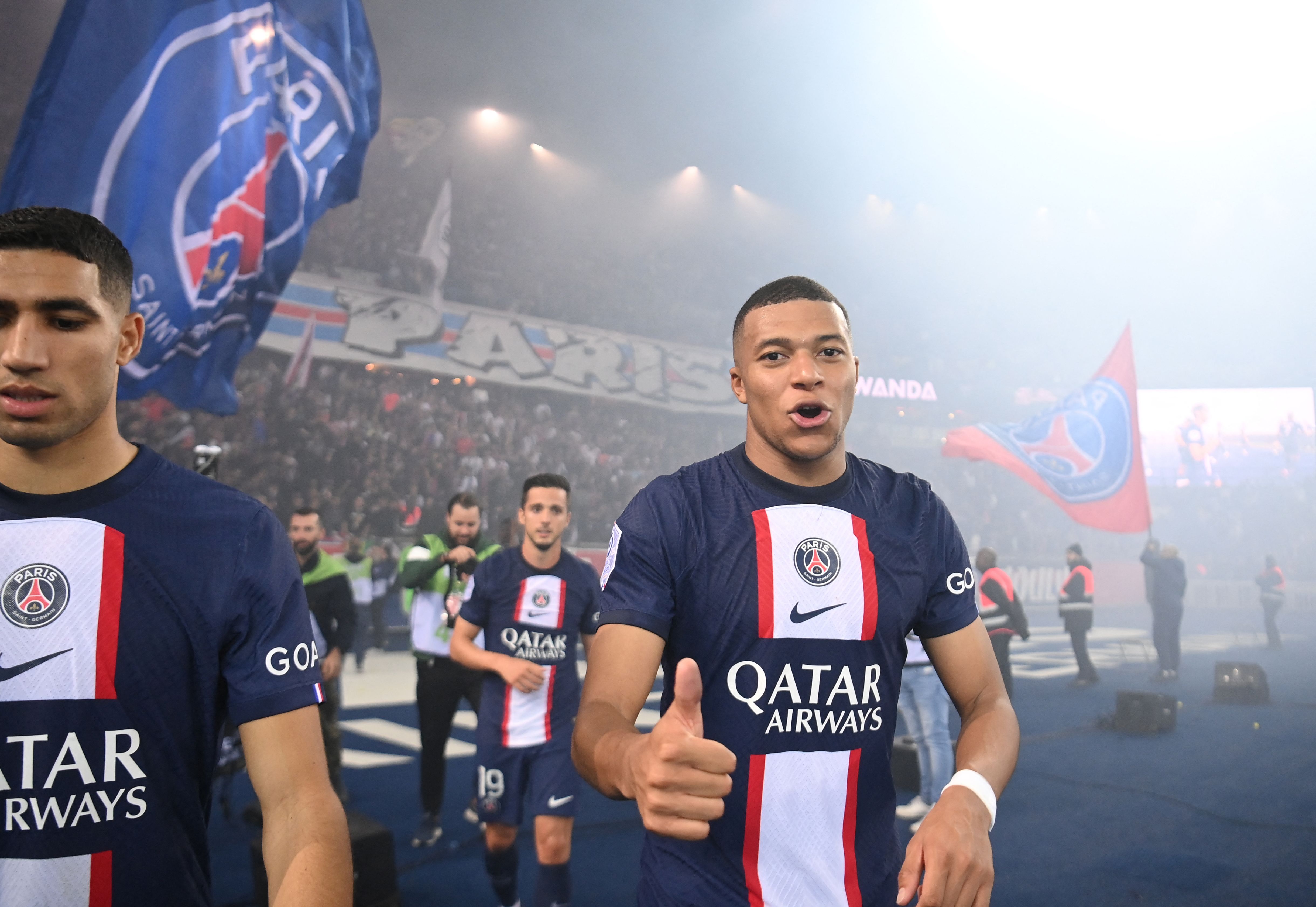 Penyerang Paris Saint-Germain Kylian Mbappe