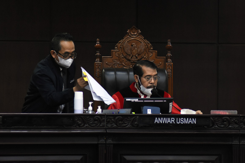 Hakim Konstitusi Anwar Usman.