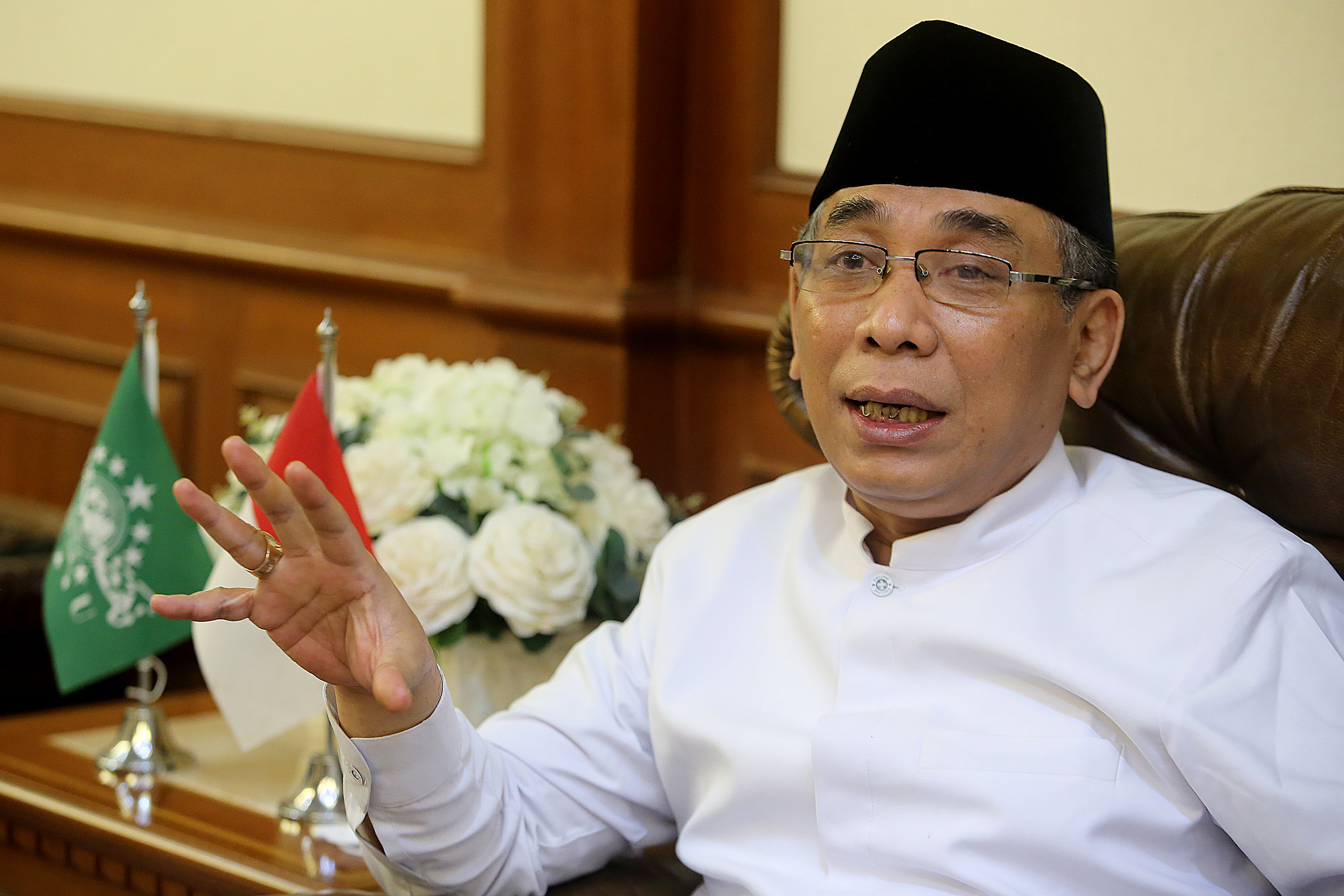 Ketua Umum Pengurus Besar Nahdlatul Ulama (PBNU) KH Yahya Cholil Staquf