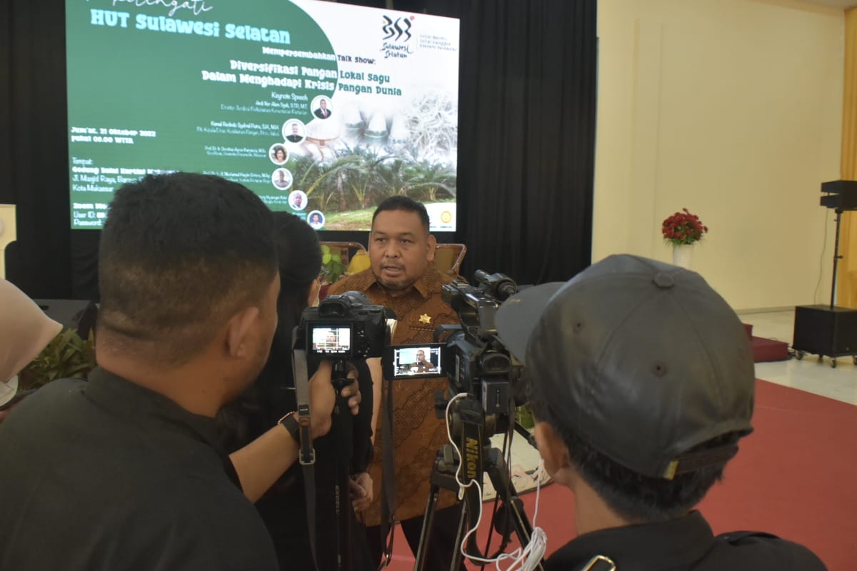 Talk Show Diversifikasi Pangan Lokal Sagu dalam memperingati Hari Jadi Sulsel ke 353 