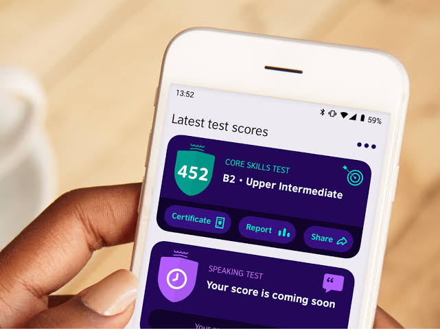 Ilustrasi tes bahasa Inggris daring