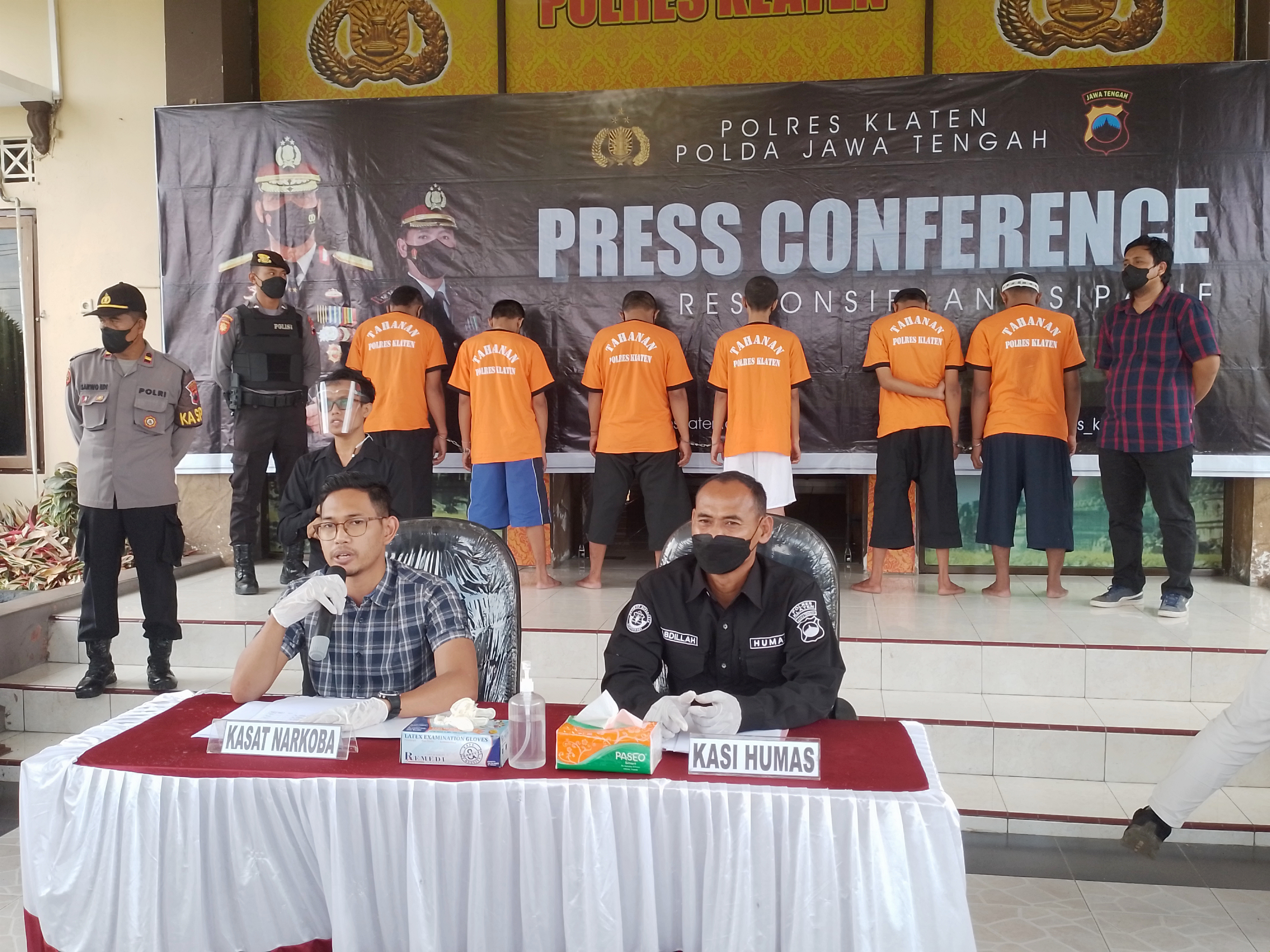 Polres Klaten meringkus pelaku penyalahgunaan narkoba