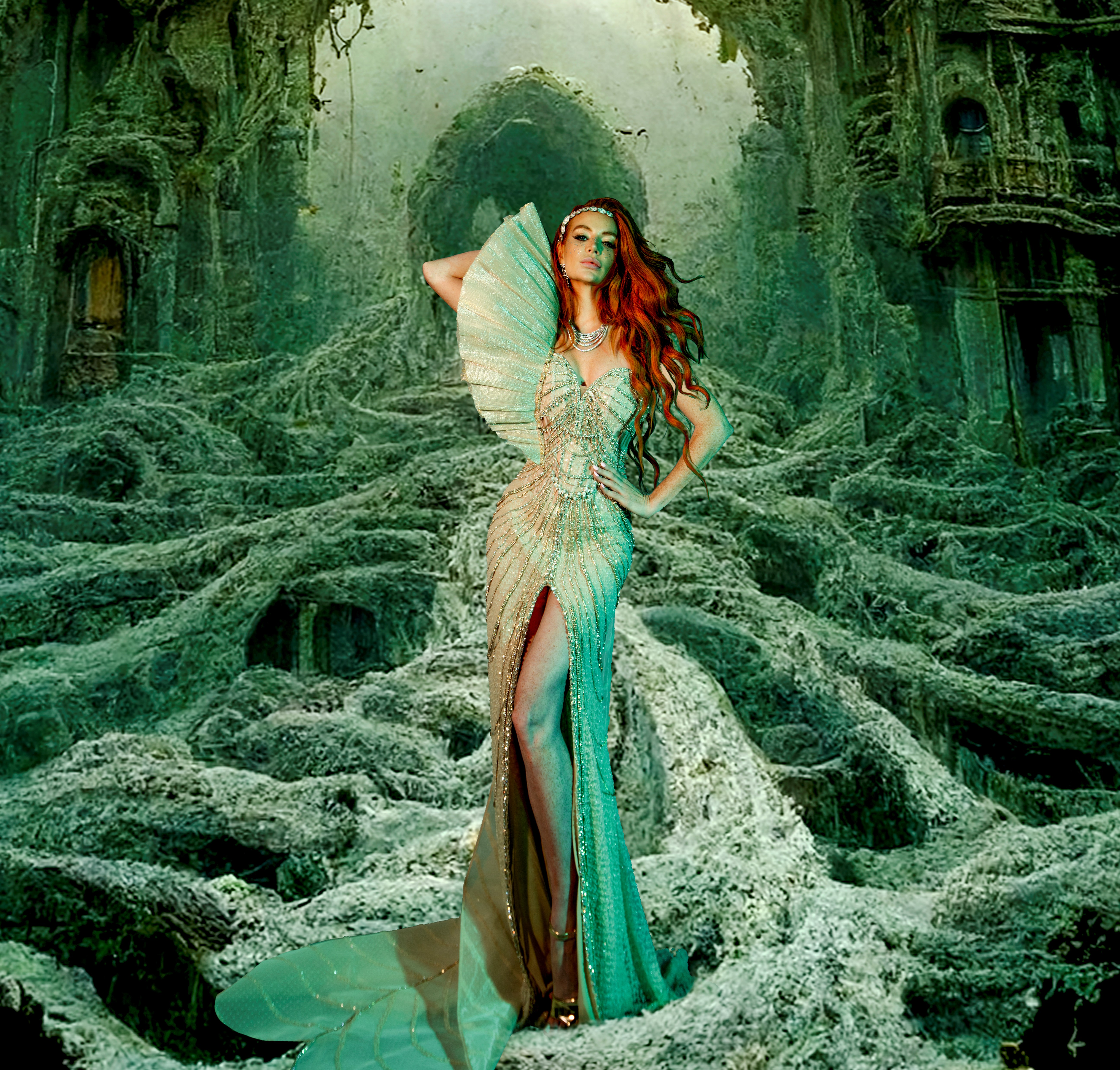 Salah satu koleksi UBS Gold x Diana .M. Putri yang ditampilkan di LA Fashion Week