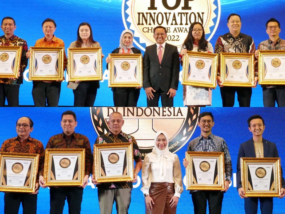 Penghargaan untuk sejumlah perusahaan pemenang Top Innovation Choice Award 2022 dan Pertama di Indonesia.
