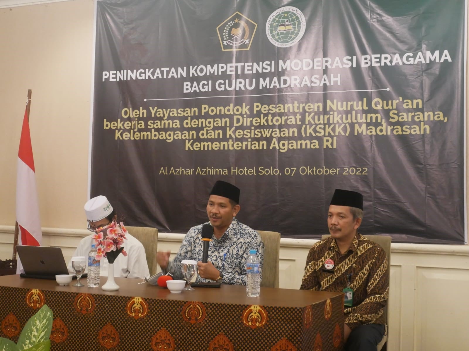 Seminar moderasi beragama yang dihadiri para guru madrasah se-Solo Raya di Solo, Jawa Tengah, Jumat (7/10).