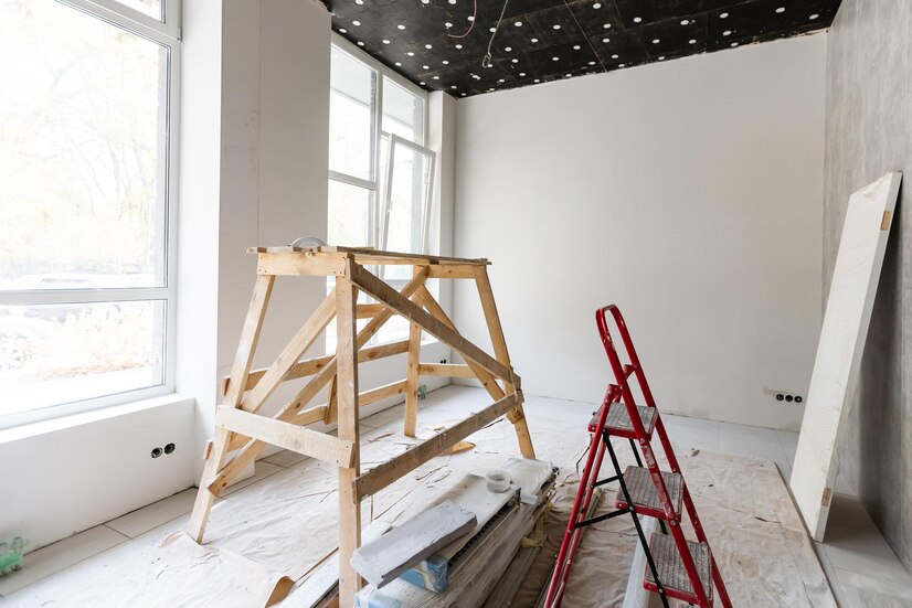 Ilustrasi dekorasi interior apartemen