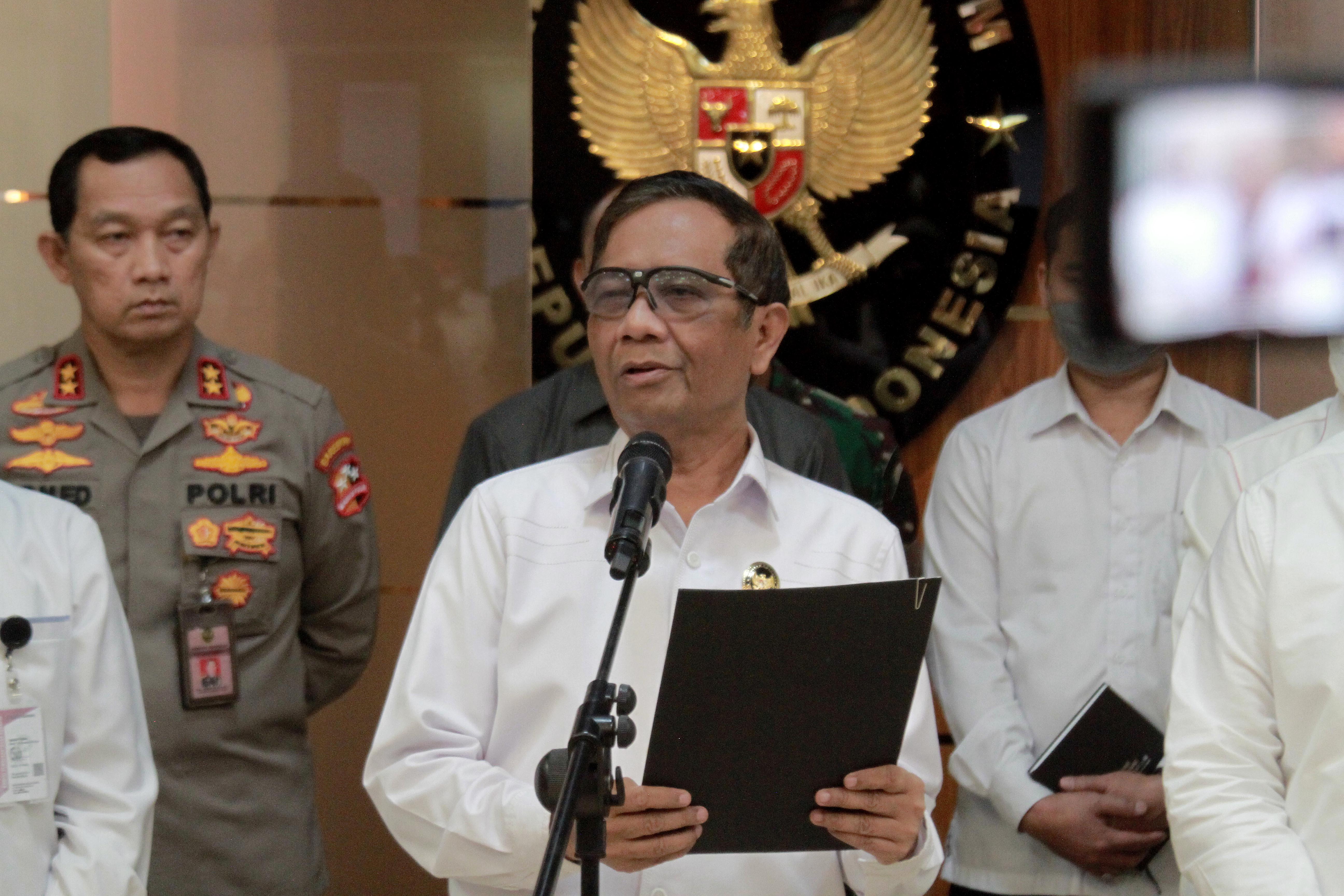 Menteri Koordinator Politik, Hukum dan Keamanan (Menkopolhukam) Mahfud MD