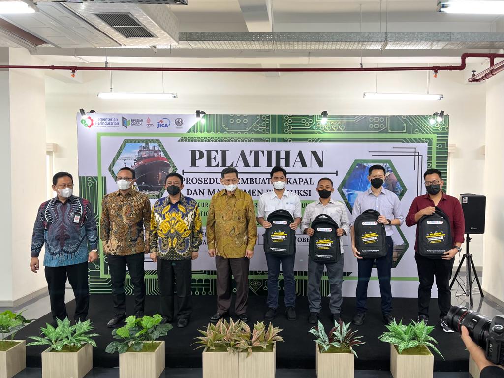 Badan Pengembangan SDM Industri (BPSDMI) memberikan pelatihan ‘The Indonesian Shipbuilding Industry Modernization Project’ di Jakarta.