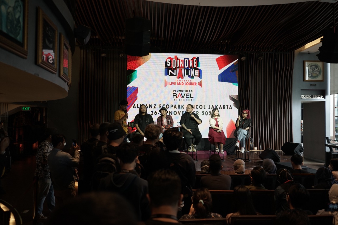 Konferensi pers Soundrenaline 2022.