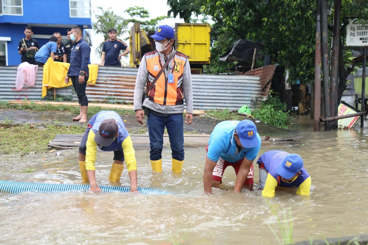 Banjir di Kota Palembang, Sumsel beberapa waktu lalu.