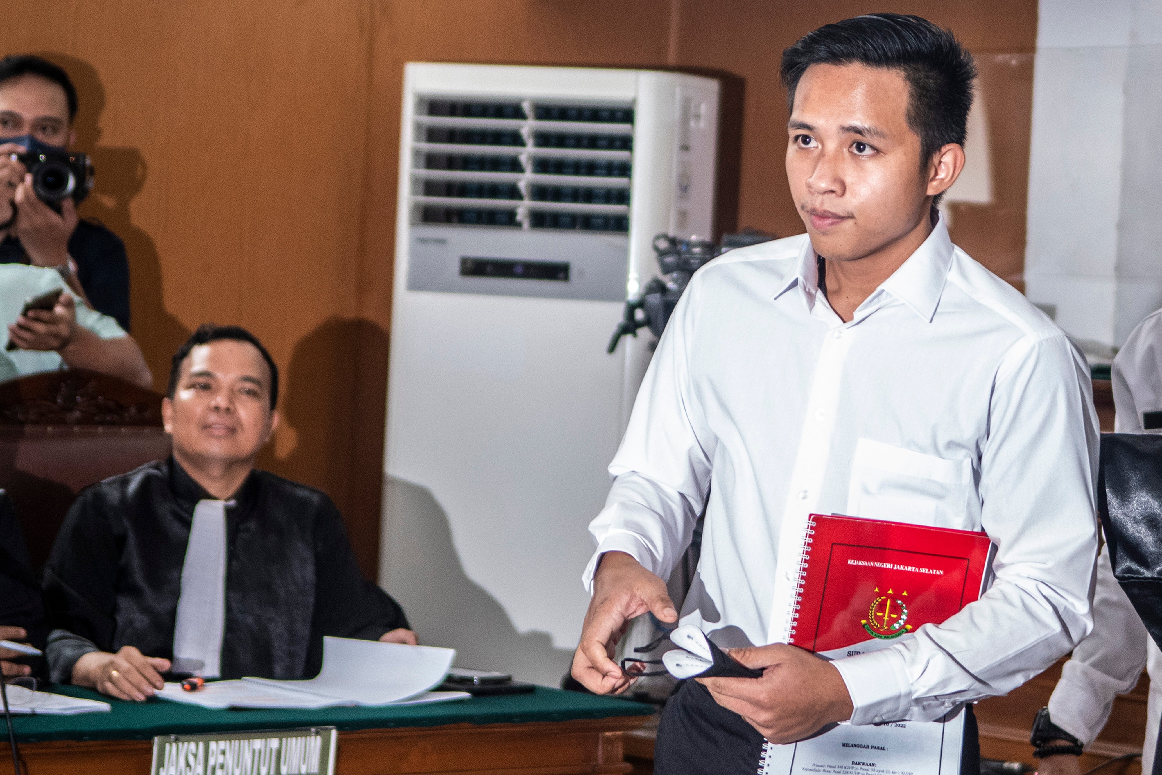 Terdakwa kasus pembunuhan Brigadir Nopriansyah Yosua Hutabarat (Brigadir J), Richard Eliezer