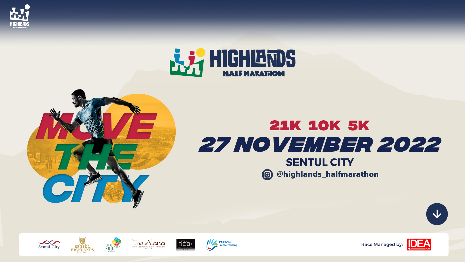 Ajang Highland Half Matahon akan digelar di Sentul City, 27 November mendatang