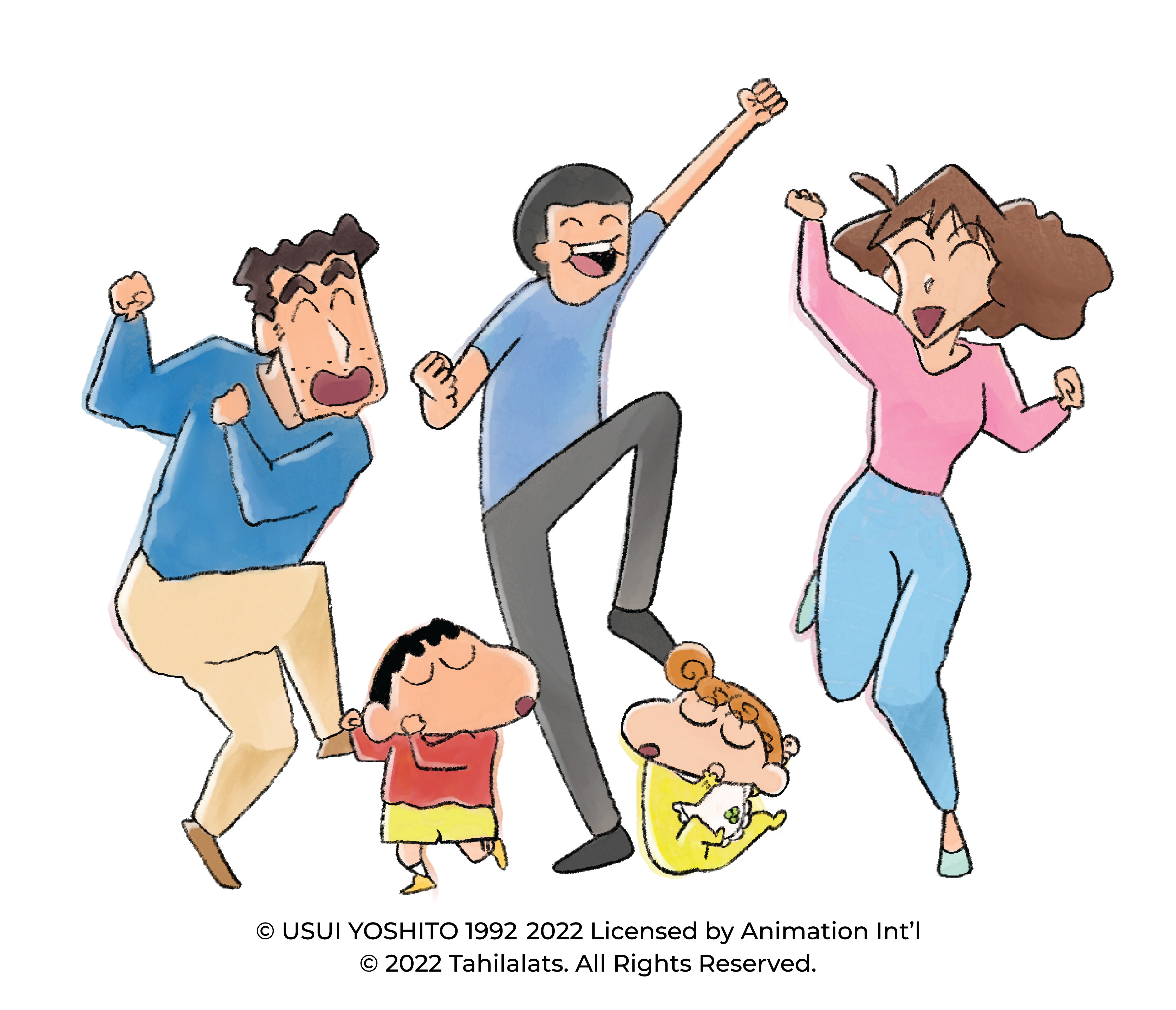 Tahilalats dan keluarga Crayon Shinchan.