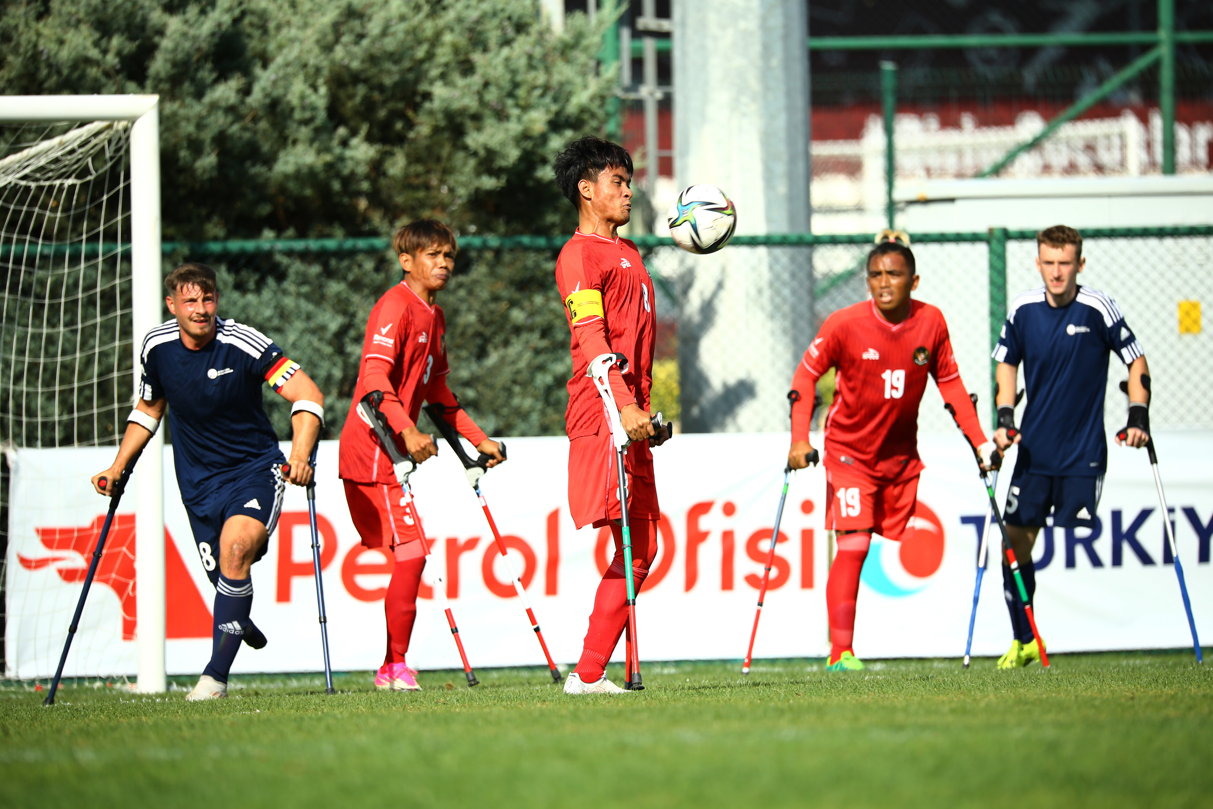 Laga Piala Dunia Amputasi antara timnas Indonesia dan Jerman