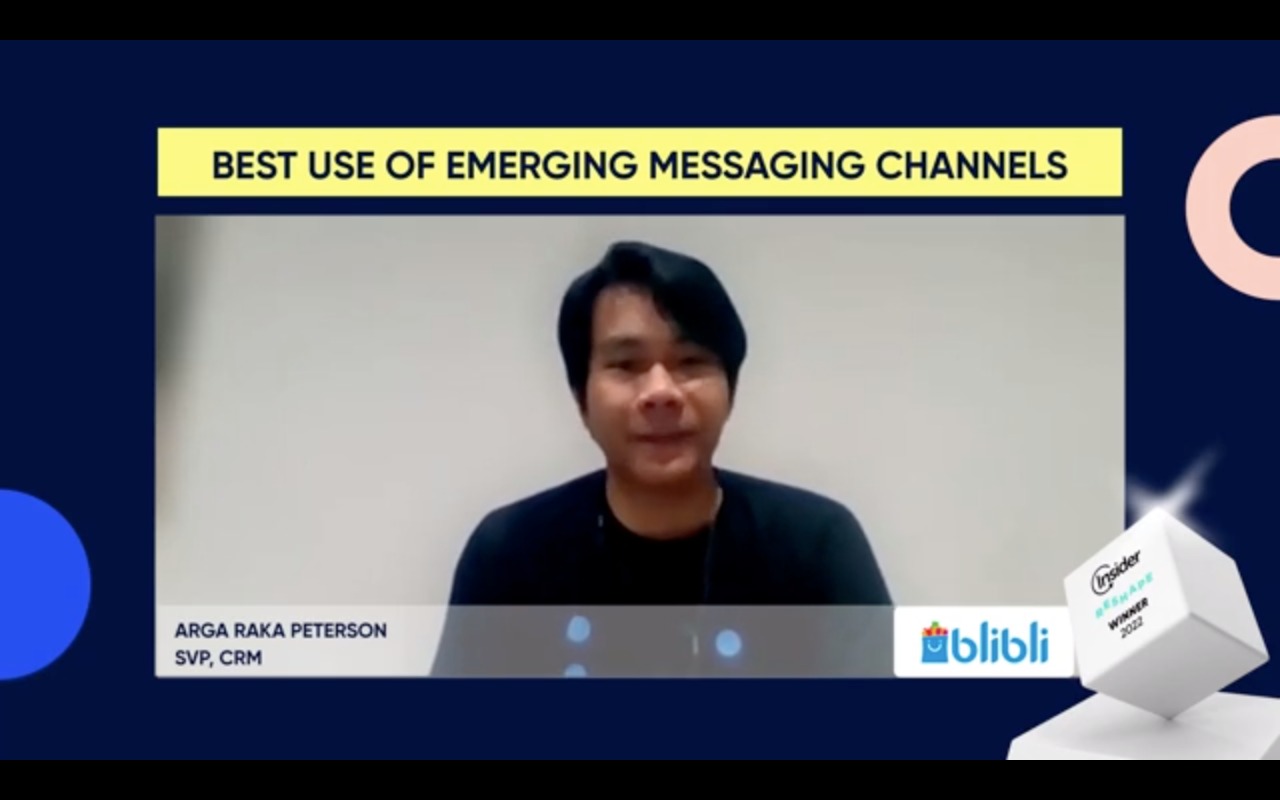 Penghargaan Best Use of Emerging Messaging Channels untuk Blibli