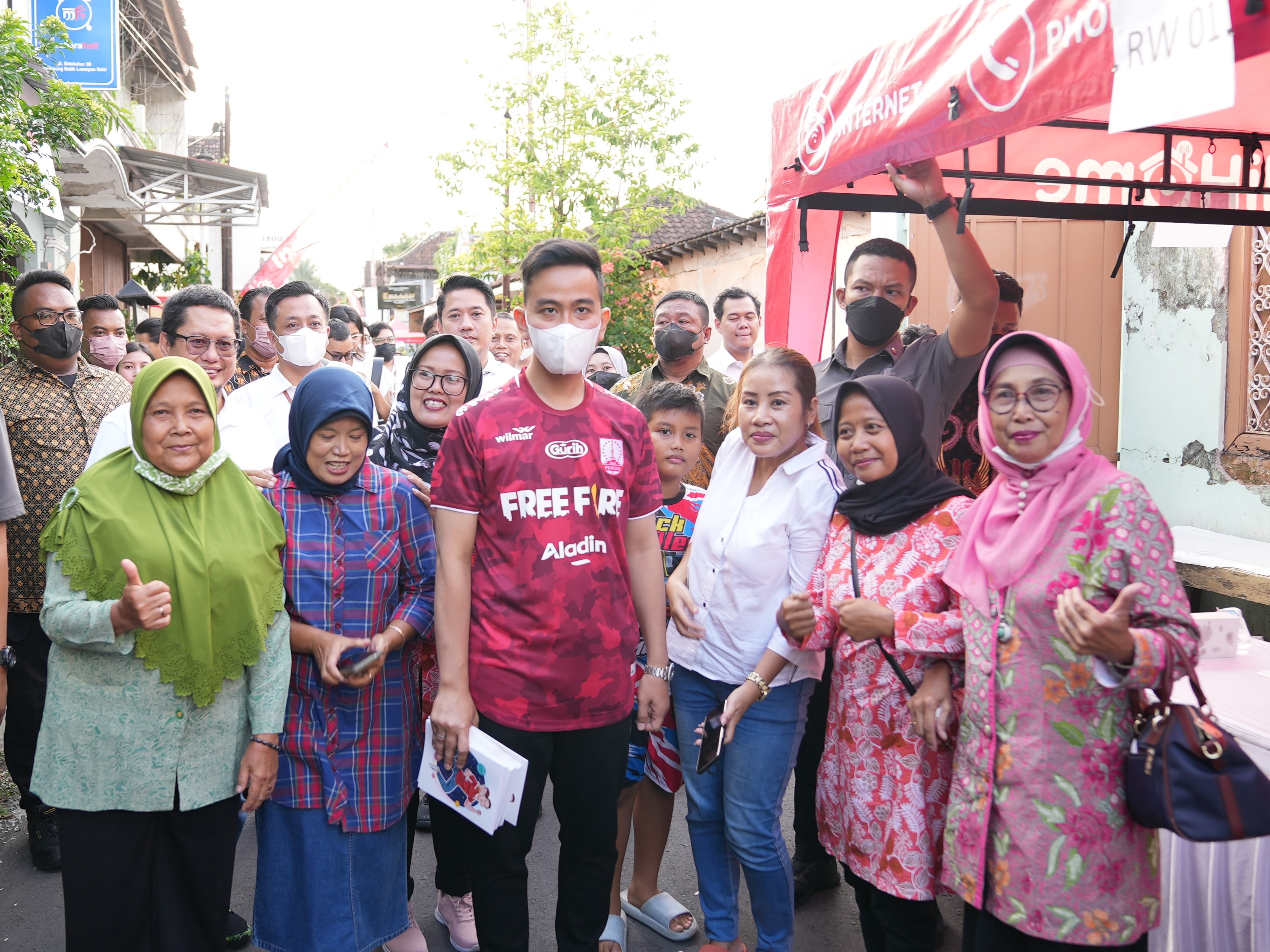 Kampung Digital Laweyan di Surakarta, Jawa Tengah.