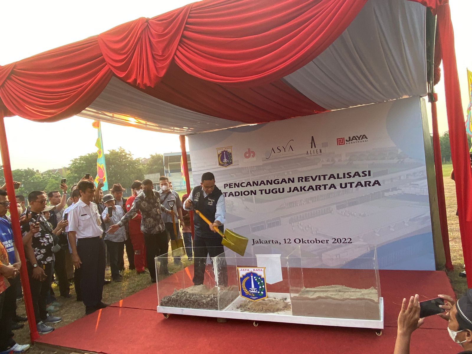 Anies Resmikan Rancangan Revitalisasi Stadion Tugu jadi Standar FIFA