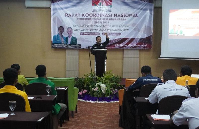 Koordinator Pusat BEM Nusantara Ahmad Faruuq