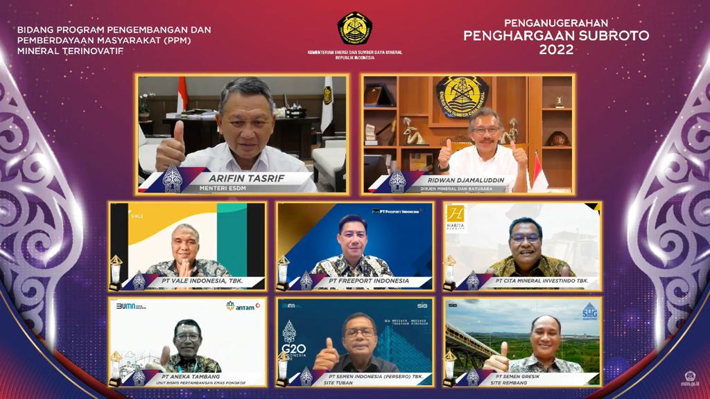 Penganugerahan penghargaan Subroto oleh Kementerian ESDM
