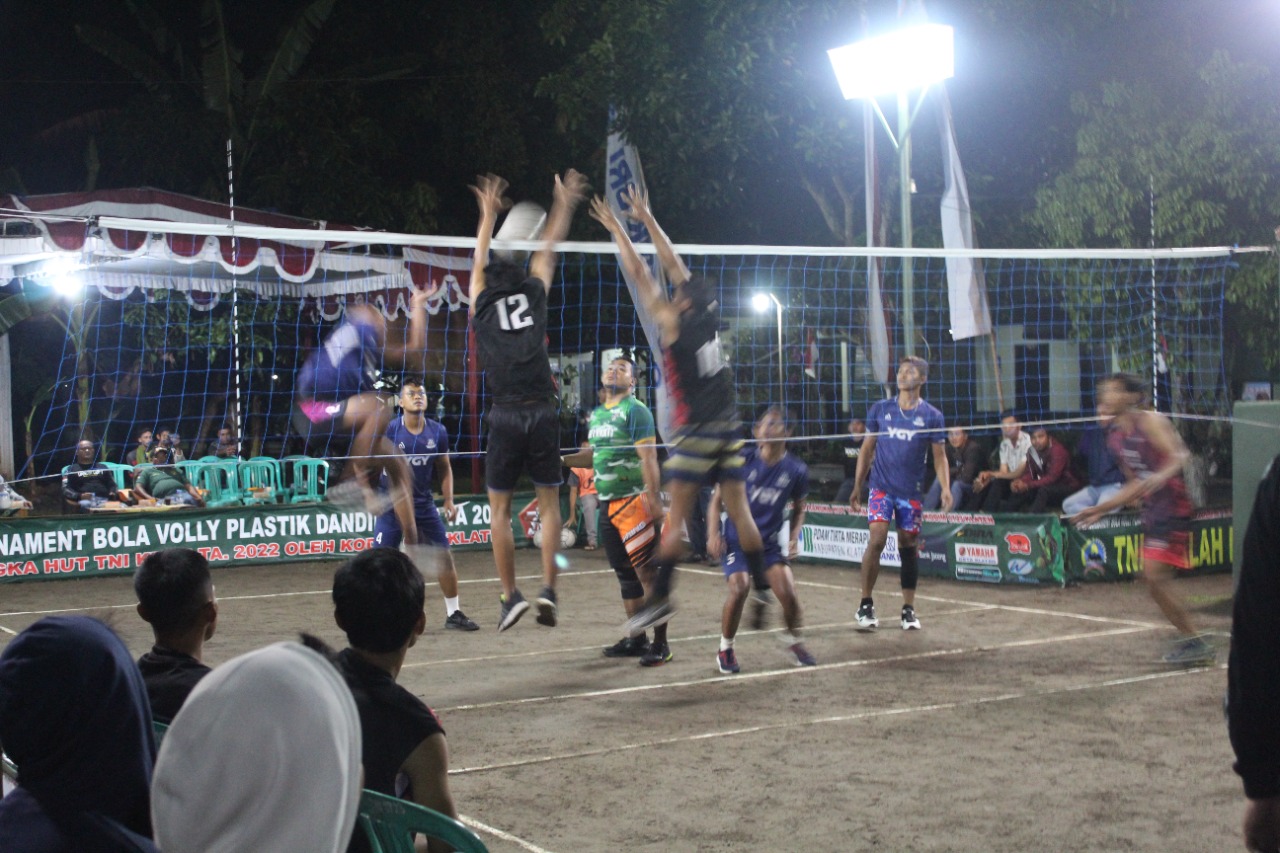 Kodim Klaten menggelar pertandingan voli