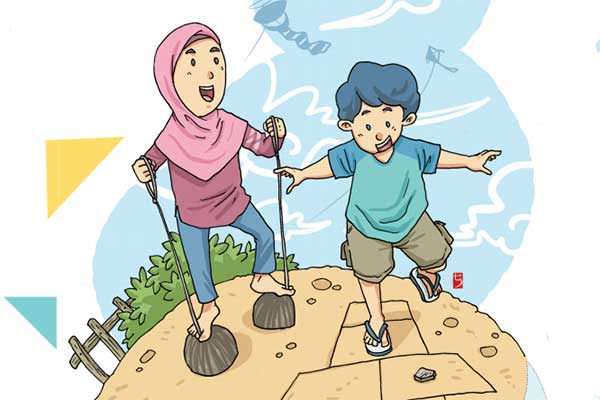Ilustrasi permainan tradisional