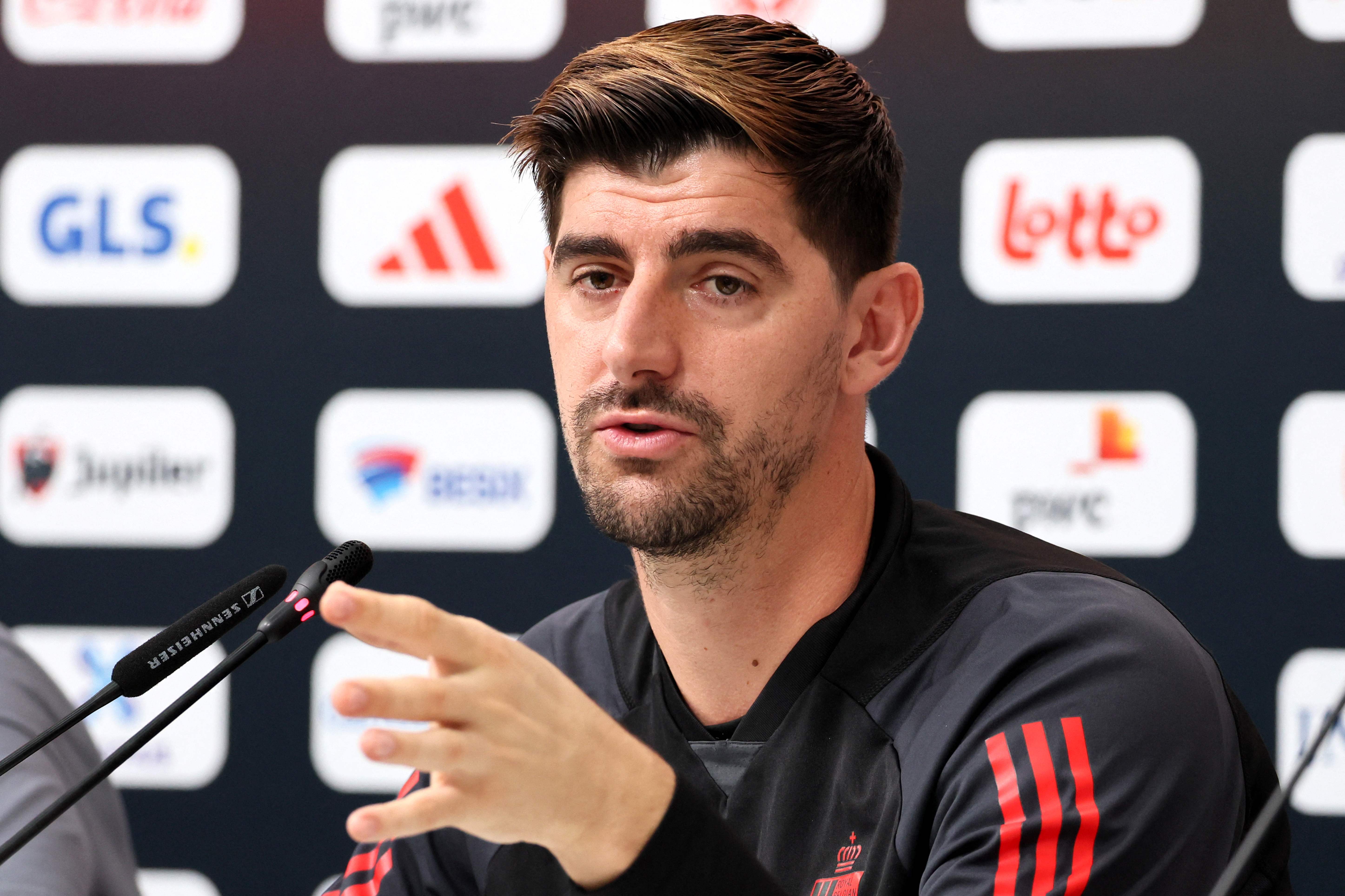 Penjaga gawang timnas Belgia Thibaut Courtois