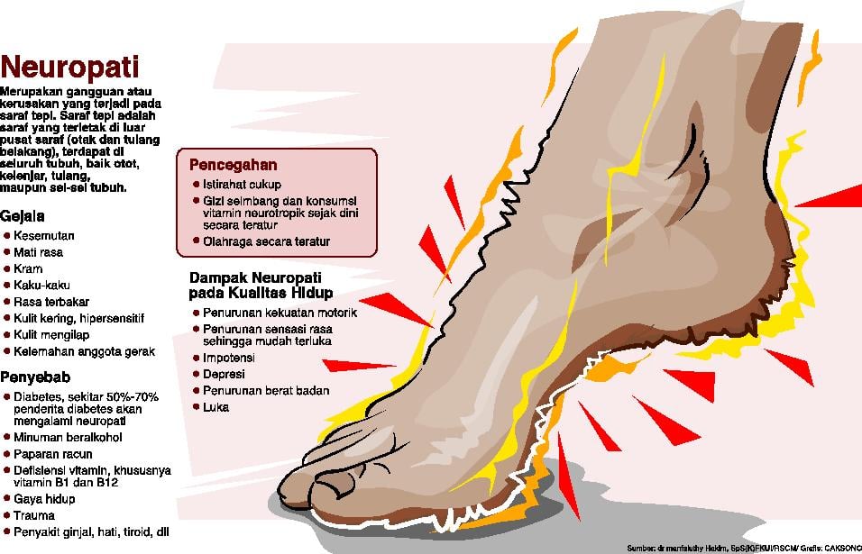 Infografis tentang neuropati
