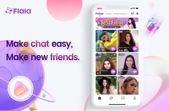 Aplkasi sosial media Flala