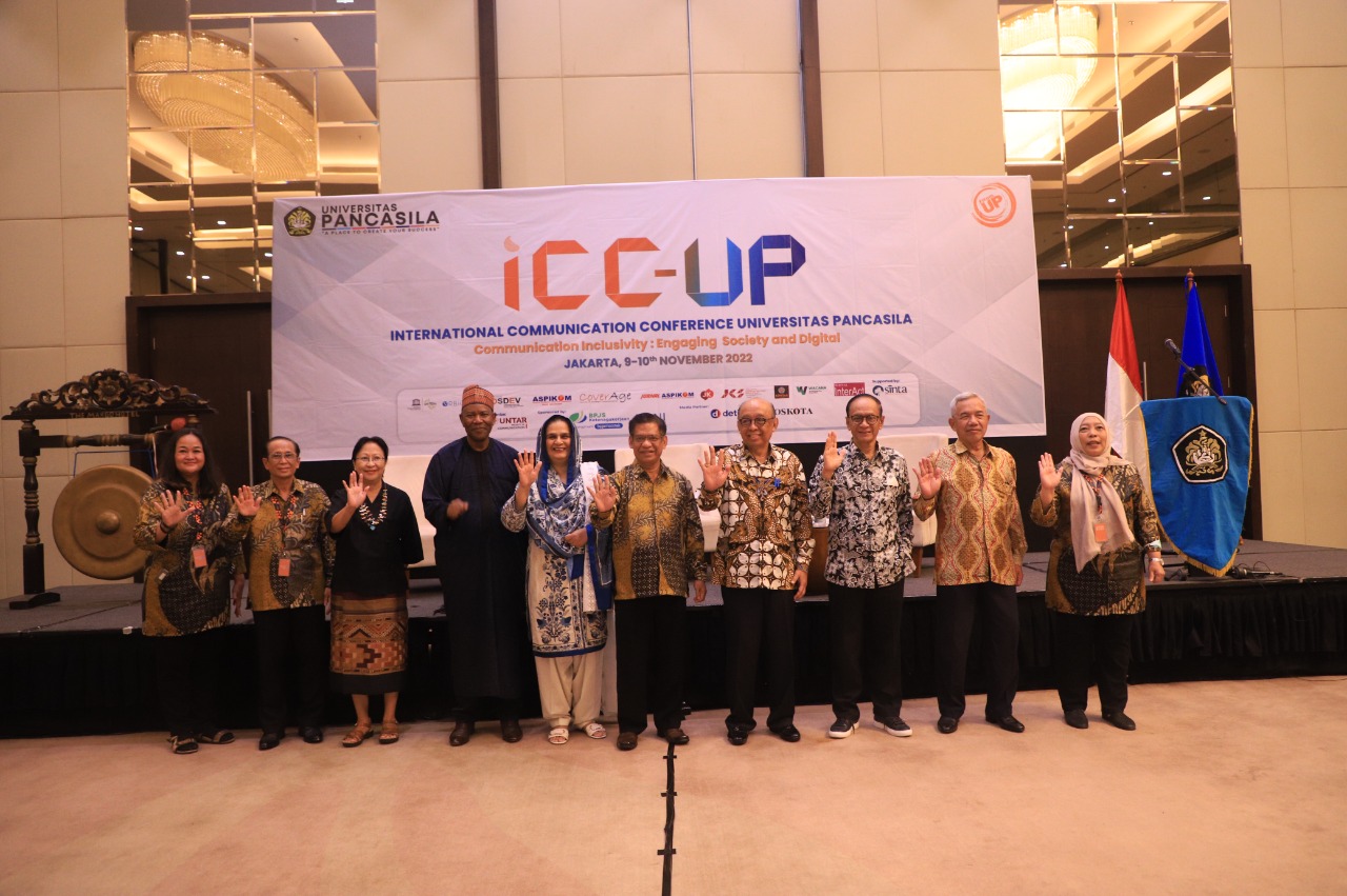 Fikom UP menggelar konferensi internasional yang berjudul International Communication Conference Universitas Pancasila (ICCUP 2022).