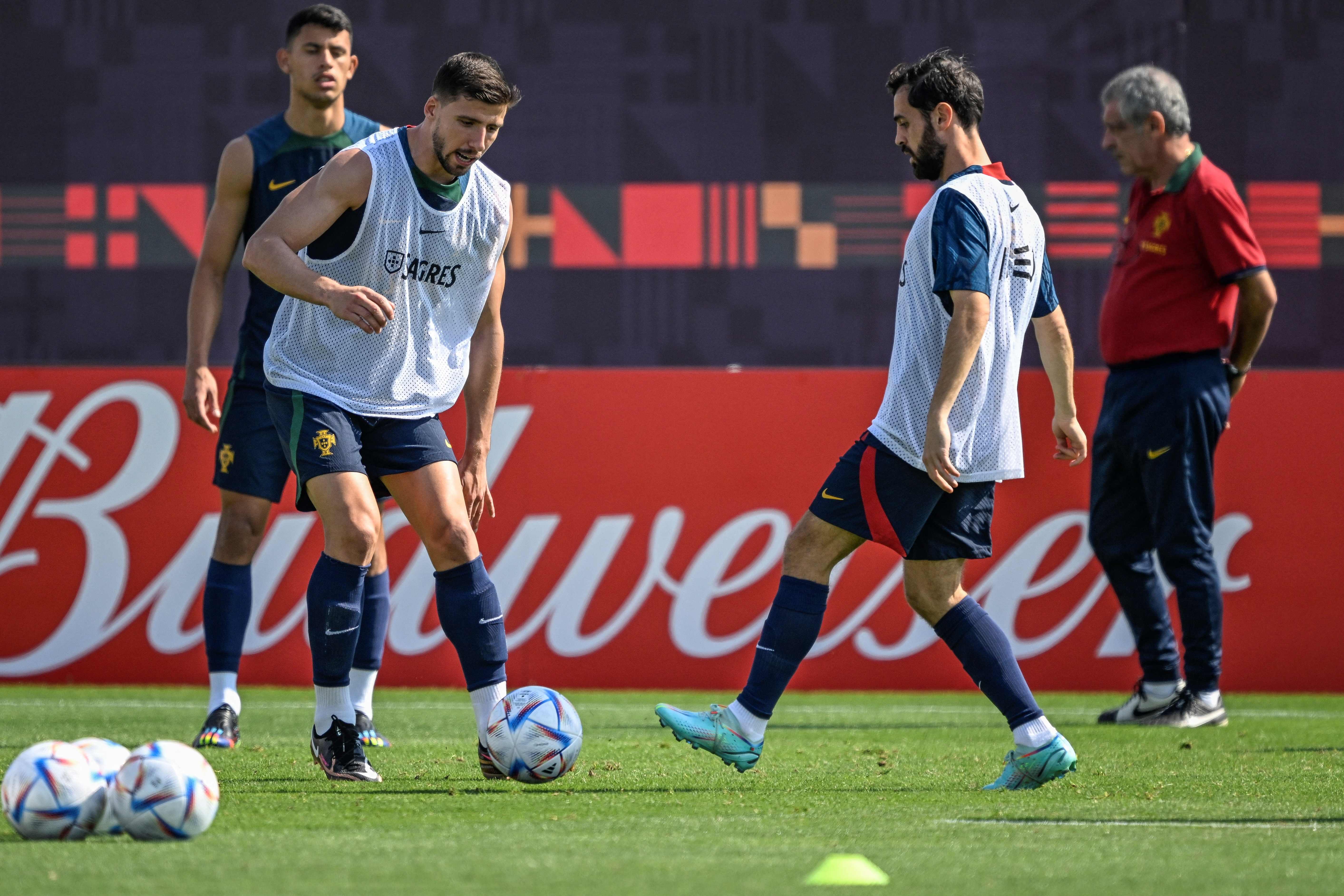 Pemain Timnas Portugal berlatih