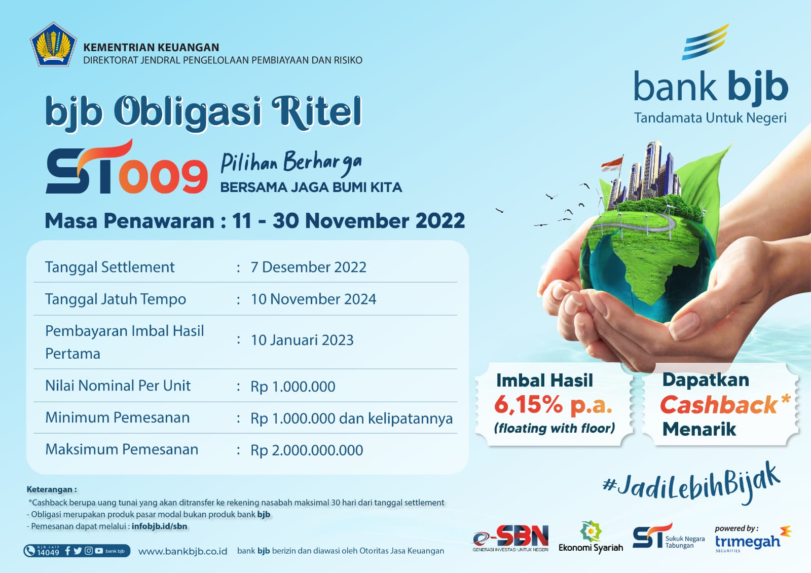 Penawasan SBN Ritel ST009 di bank bjb