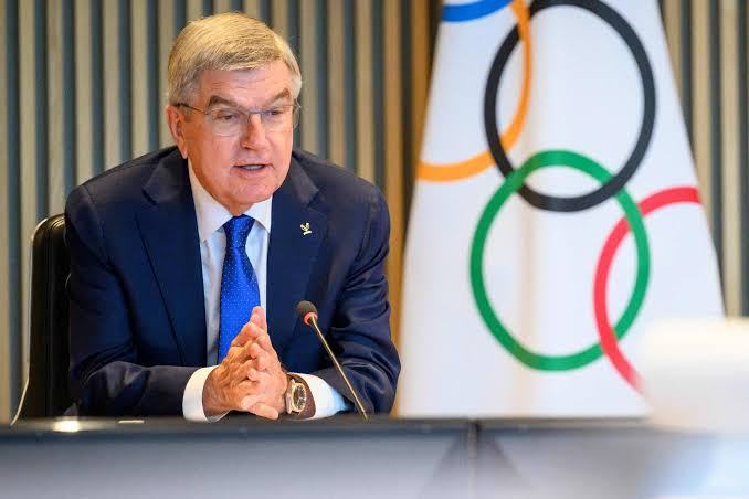 Presiden Komite Olimpiade Internasional (IOC) Thomas Bach