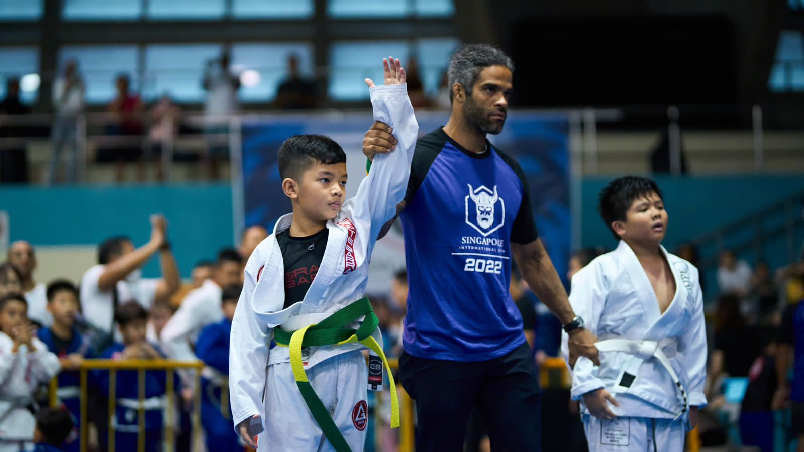Loius Mora saat memenangi BJJ ROOTS Singapore International Open 2022