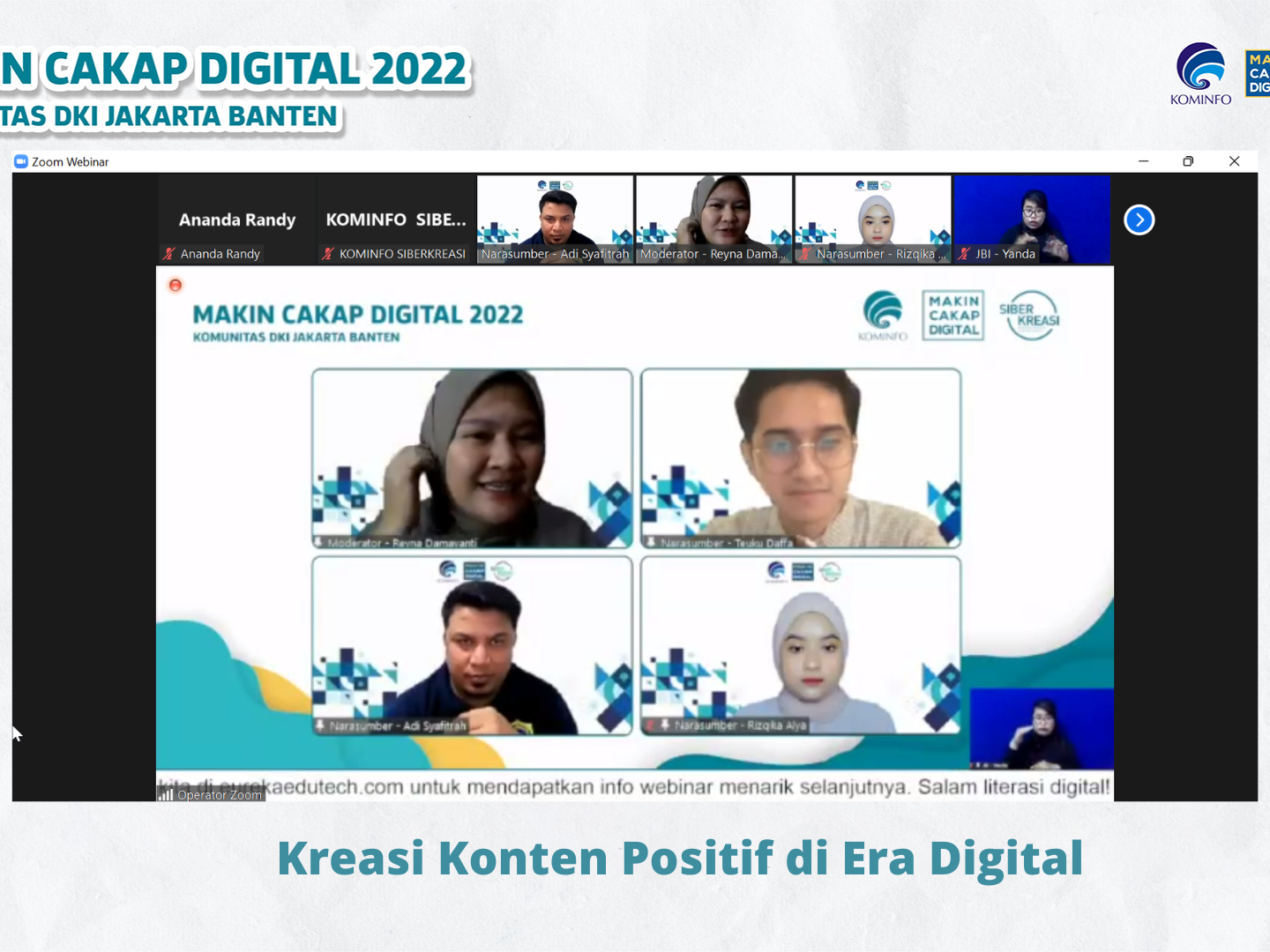 Berkreasi positif di era digital sangat penting karena dapat membangun personal branding kita.