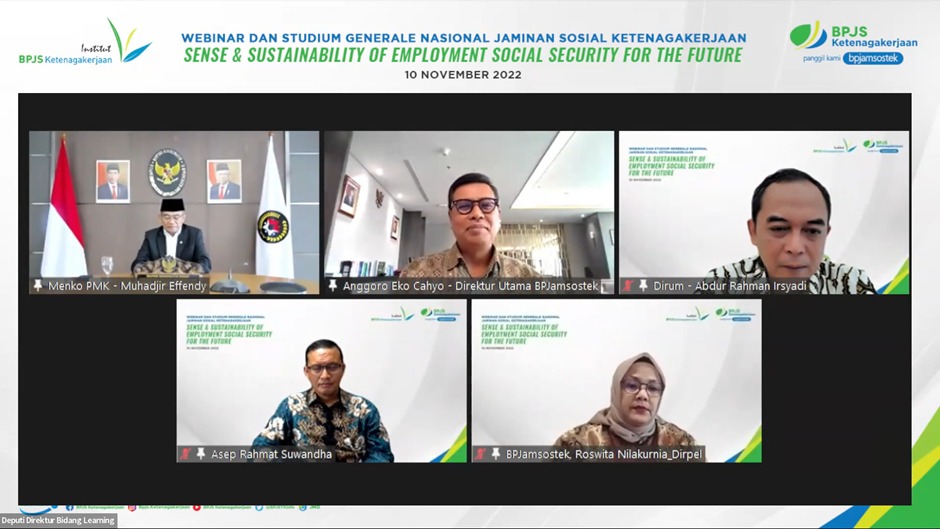  Webinar Stadium Generale Nasional Jaminan Sosial Ketenagakerjaan yang diselenggarakan BPJS Ketenagakerjaan (BPJAMSOSTEK)