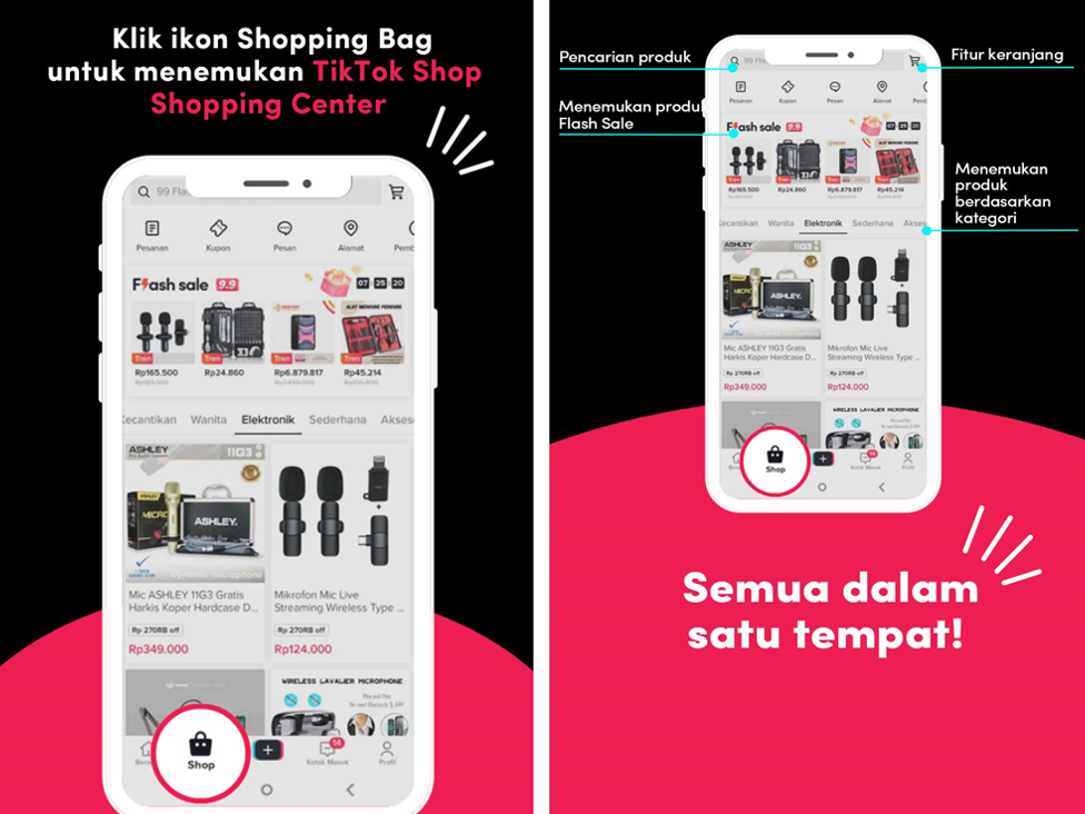 TikTok Shop Shopping Center menyajikan pengalaman berbelanja yang personal bagi penggunanya karena dapat menawarkan produk sesuai minat.