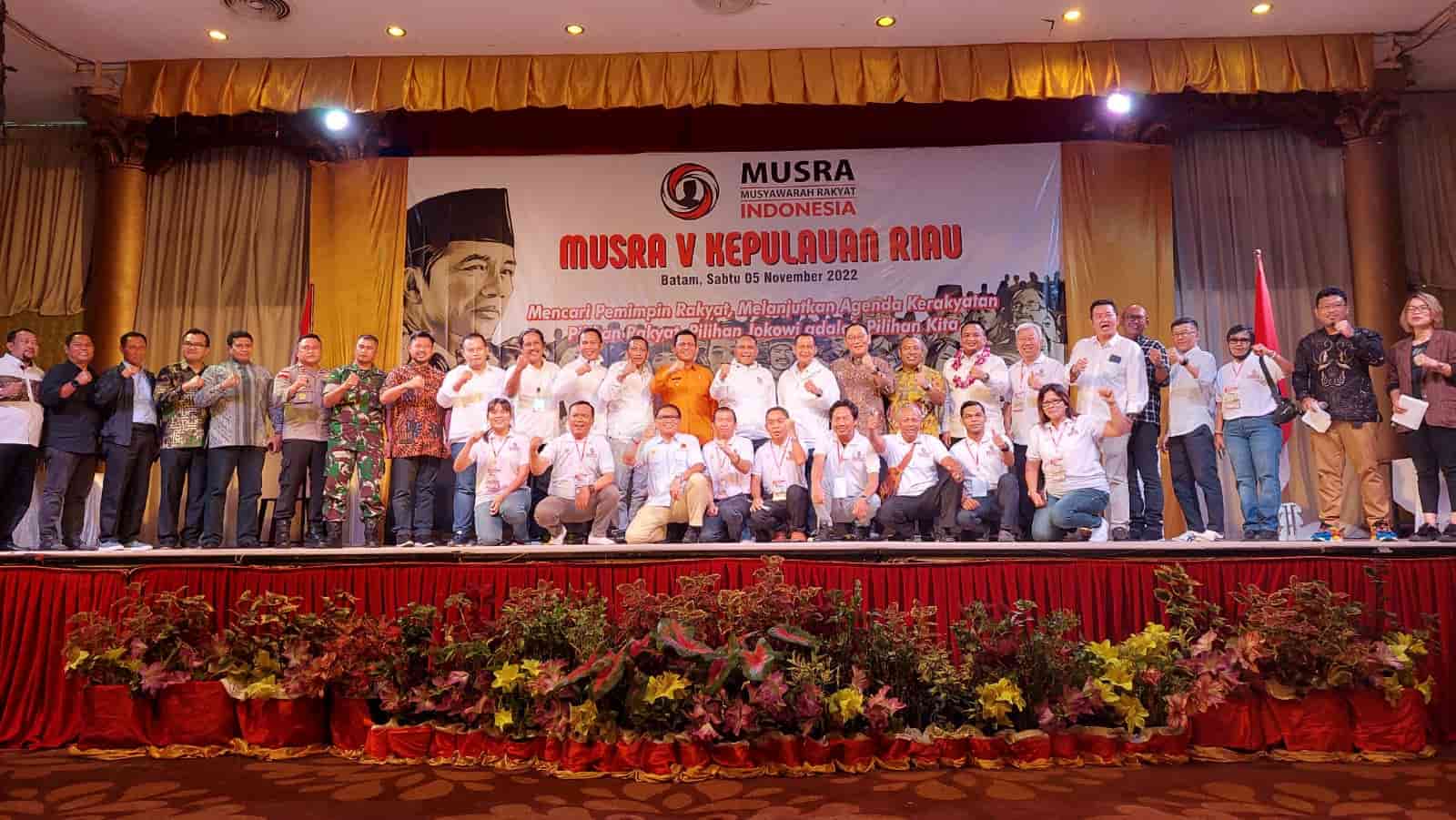 Acara Musyawarah Rakyat (Musra) Indonesia di Batam.