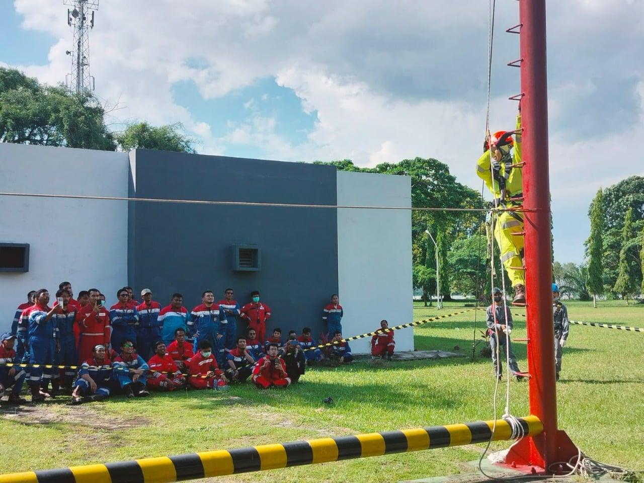 Pelaksanaan HTCW 2022 di HSE TC Sungai Gerong, Banyuasin.
