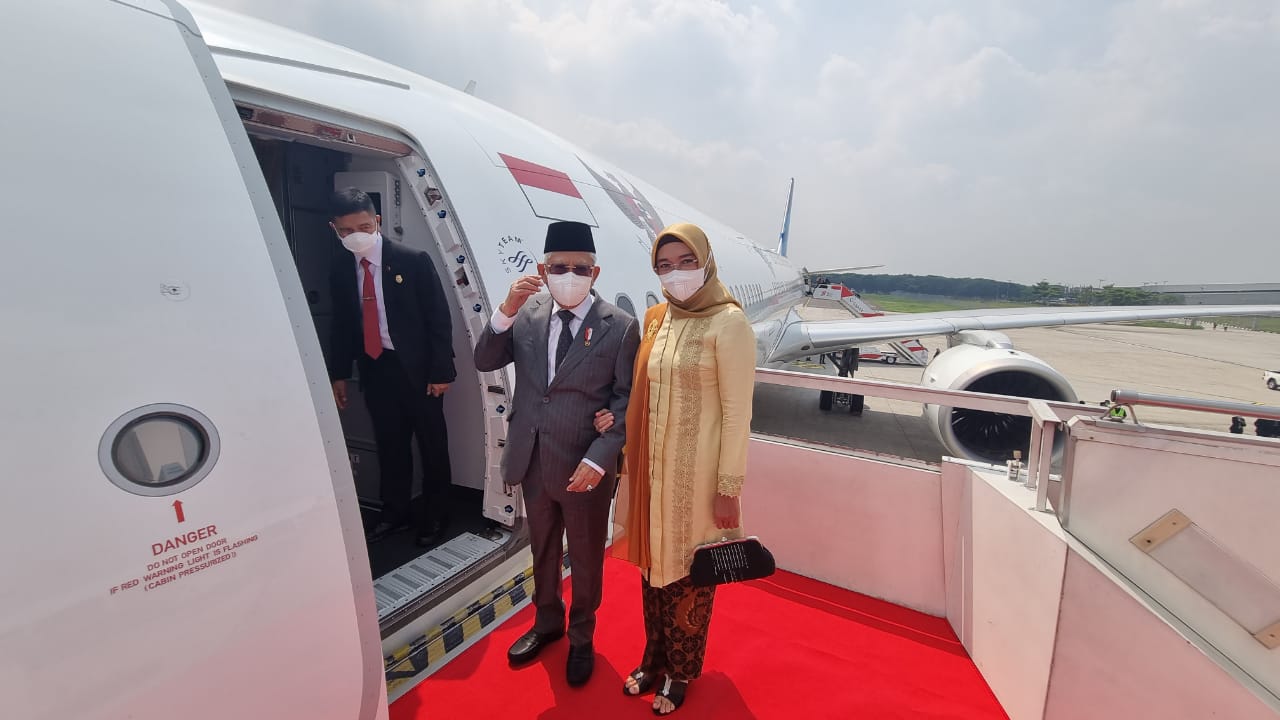 Wapres Ma'ruf Amin dan istri Wury