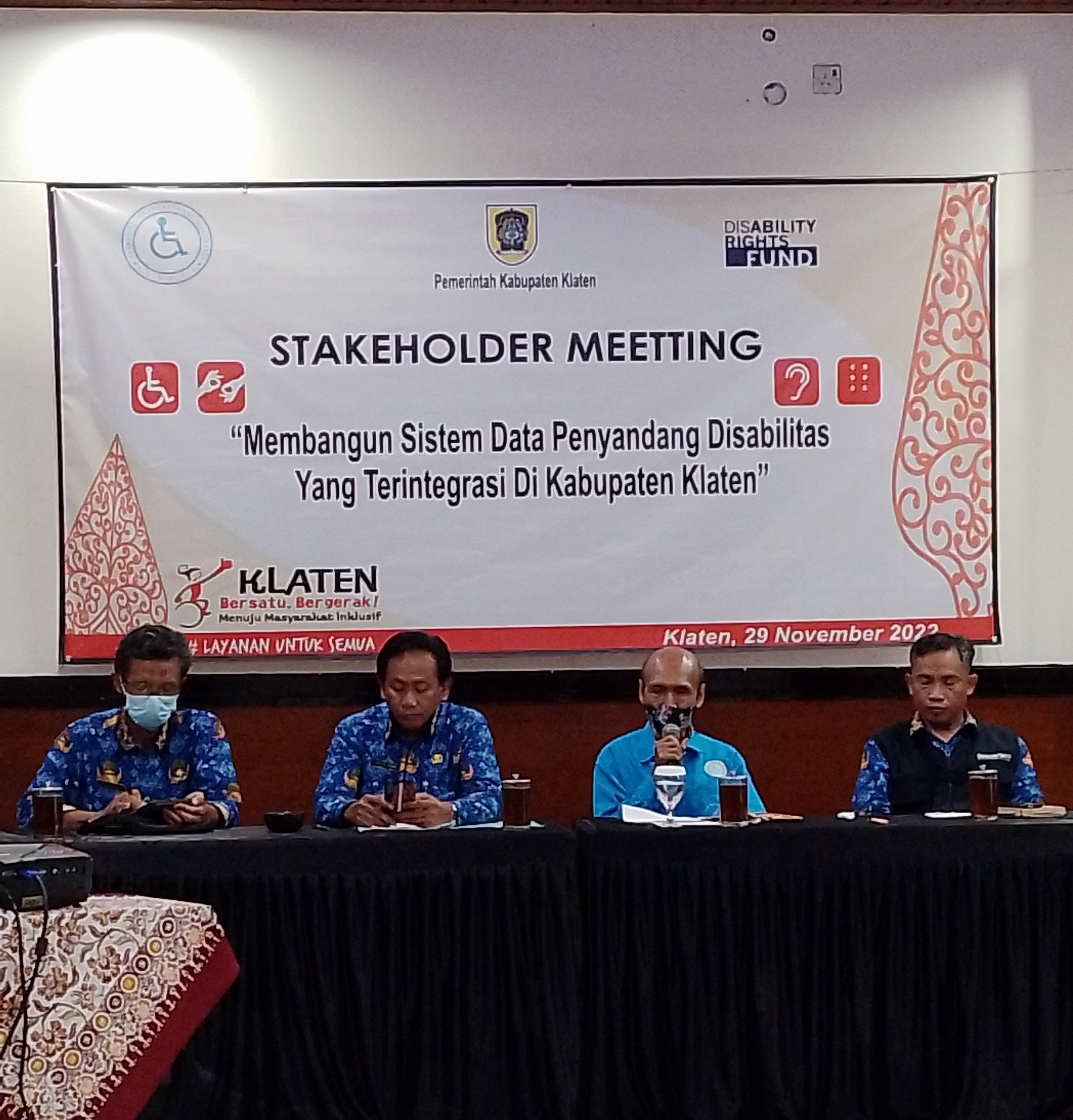 Pemerintah Kabupaten Klaten, Jawa Tengah, menggelar koordinasi terkait pendataan penyandang disabilitas