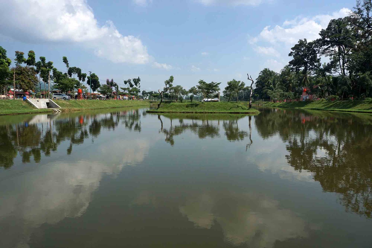 Salah satu embung yang dibangun di Banyumas, Jawa Tengah.